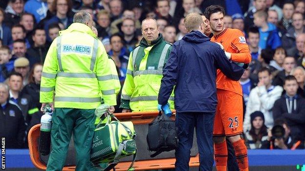 Tottenham goalkeeper Hugo Lloris