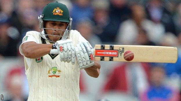 Usman Khawaja in action during last summer's Ashes series in England