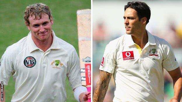 George Bailey (left) and MItchell Johnson