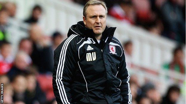 Middlesbrough caretaker manager Mark Venus