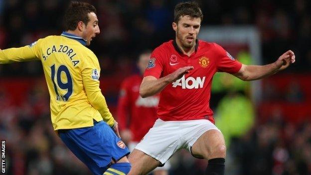 Manchester United midfielder Michael Carrick