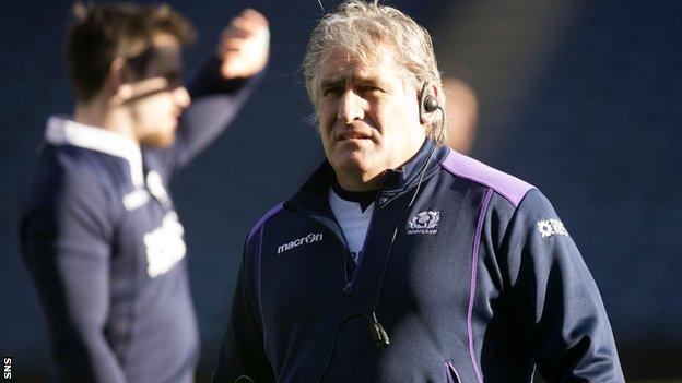 Scotland interim head coach Scott Johnson