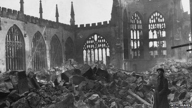 The cathedral after the blitz