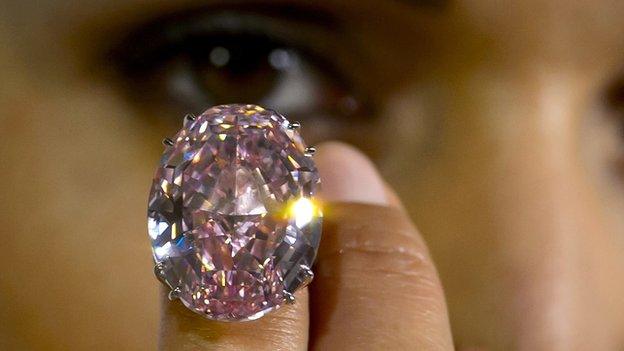 A 59.6-carat pink diamond