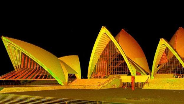 Scottish Ten 3D map of Sydney Opera House