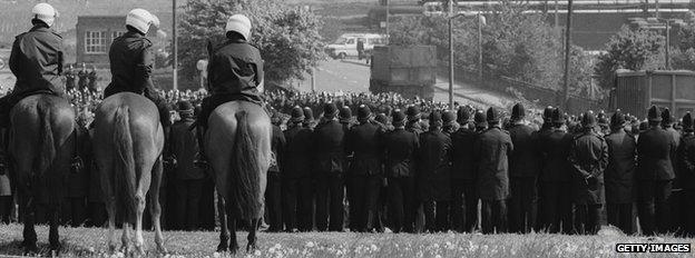 Police at Orgreave