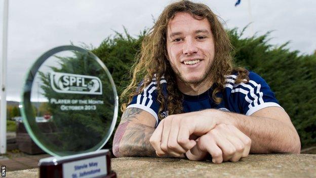 St Johnstone forward Stevie May