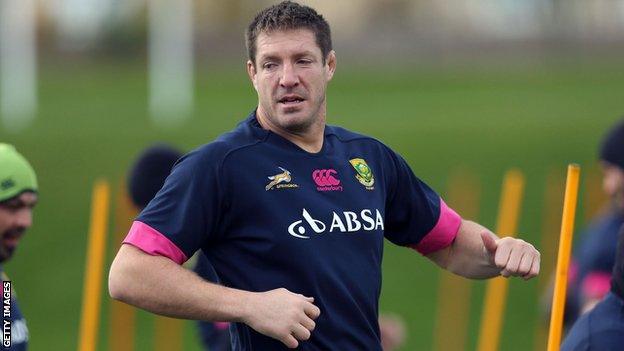 South Africa lock forward Bakkies Botha