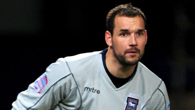 Marton Fulop playing for Ipswich