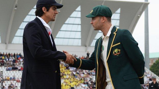 Alastair Cook and Michael Clarke