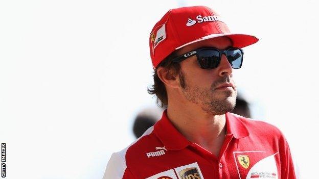 Ferrari's Fernando Alonso