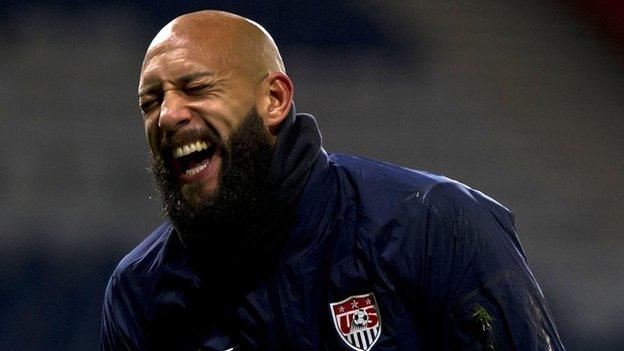 USA goalkeeper Tim Howard