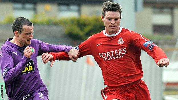 Kevin Braniff in action for Portadown