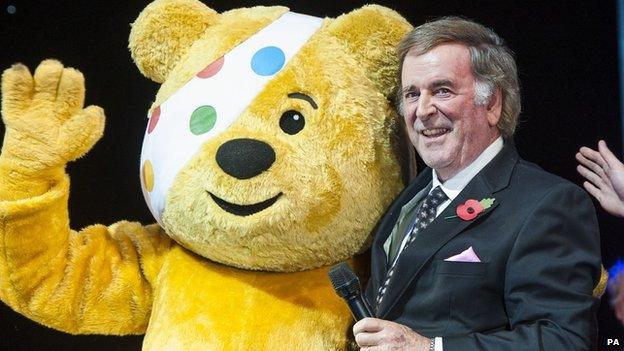 Pudsey Bear with Terry Wogan