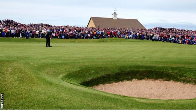 Jamie Donaldson on his way to winning the Irish Open in 2012