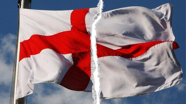 English flag ripped