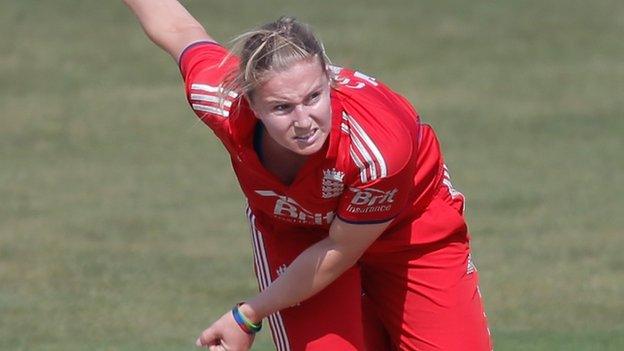 England spinner Holly Colvin