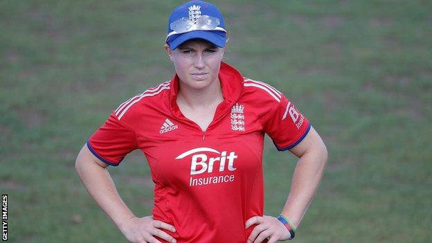 England spinner Holly Colvin