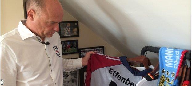 Rosler with Stefan Effenburg's shirt