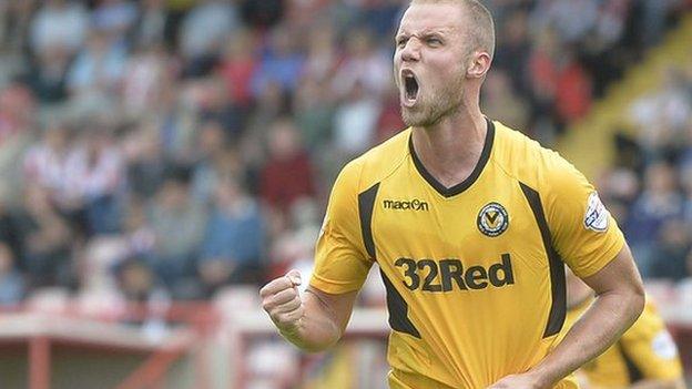 Newport County's Harry Worley