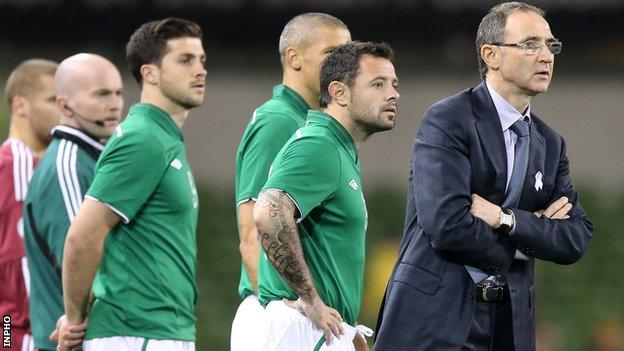 Martin O'Neill saw his Republic of Ireland side beat Latvia 3-0