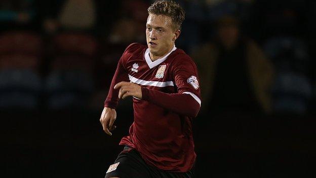 Northampton midfielder Luke Norris