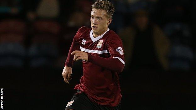 Northampton midfielder Luke Norris