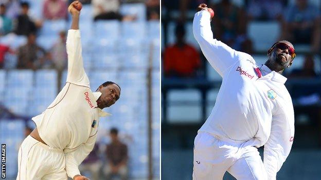 Marlon Samuels and Shane Shillingford