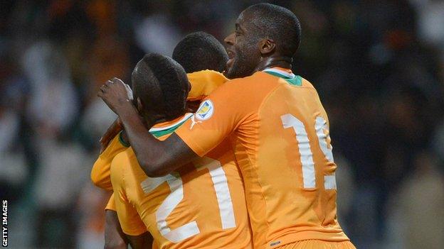 Ivory Coast celebrate reaching World Cup