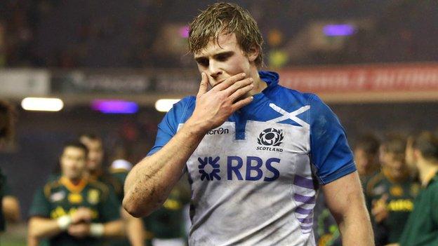 Jonny Gray made his Scotland debut