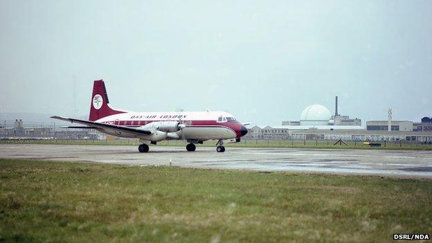 Dan Air flight at Dounreay