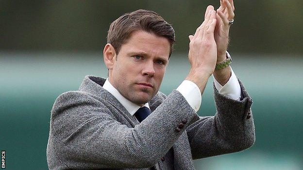 Accrington Stanley manager James Beattie