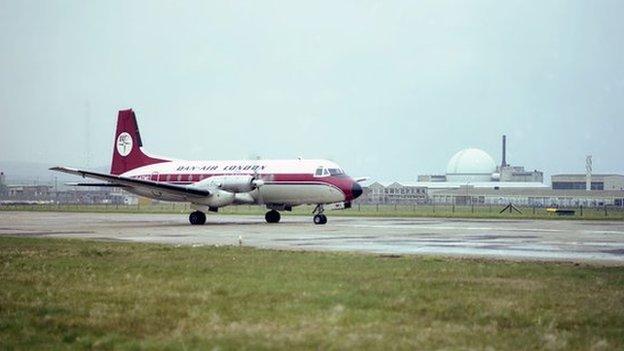 Dan Air flight at Dounreay