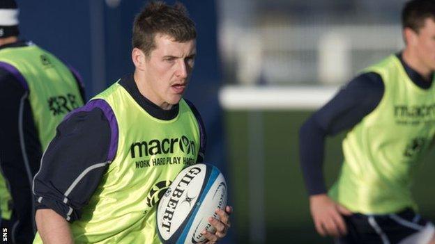 Glasgow Warriors centre Mark Bennett