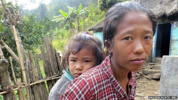 Manju and her daughter Bimita