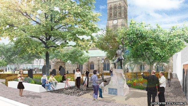 Artist's impression of Cathedral Gardens