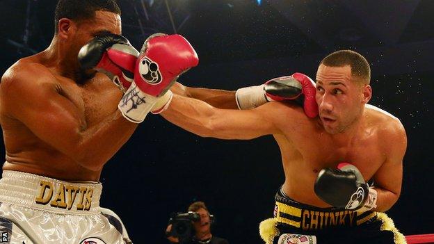 James DeGale (right) and Dyah Davis