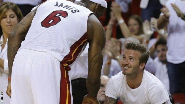 LeBron James and David Beckham