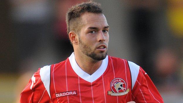 On-loan Walsall winger Milan Lalkovic