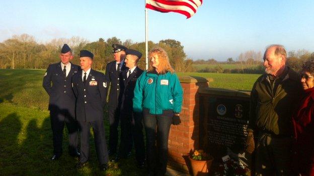 B-17 crash memorial, Redlingfield, Suffolk