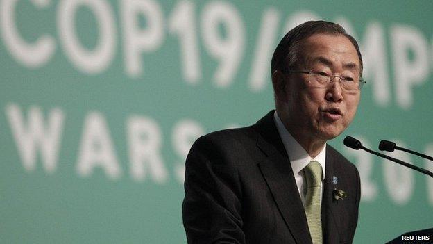 Ban Ki-moon at Cop 19