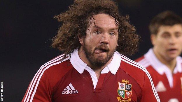 Adam Jones playing for the Lions