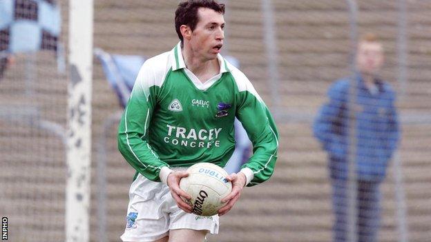 Raymond Johnston playing for Fermanagh