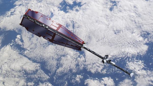 Space view of Earth's magnetic rocks - BBC News