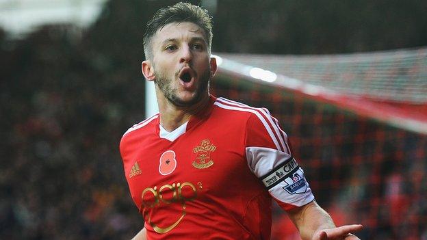 Adam Lallana of Southampton