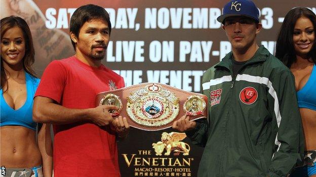 Manny Pacquiao and Brandon Rios