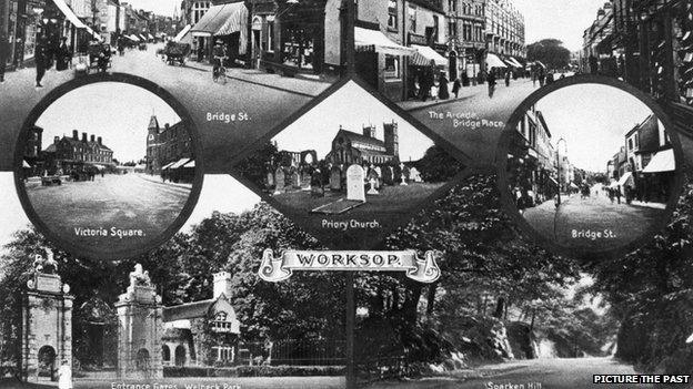 Postcard of Worksop