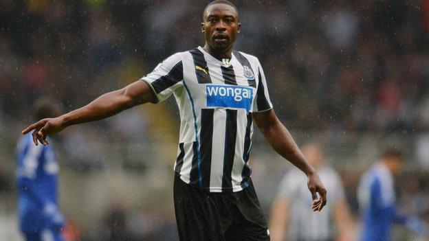 Newcastle striker Shola Ameobi