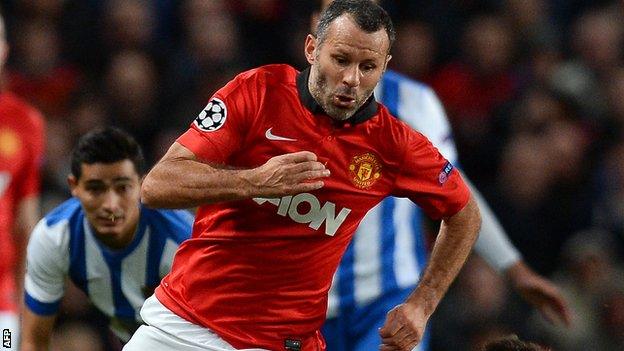 Ryan Giggs in action for Manchester United