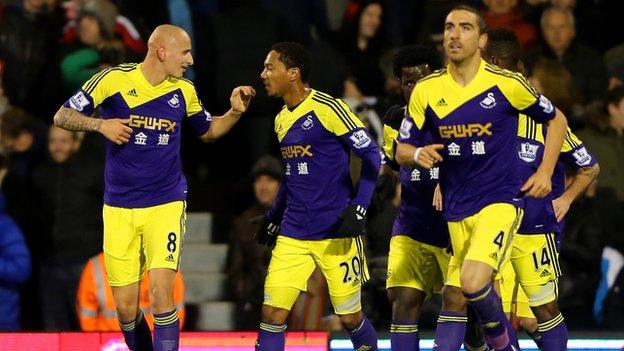 Swansea celebrate